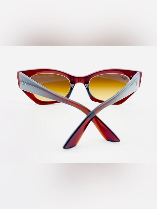 Ray-Ban Zena Bio Based Sunglasses RB4430 Polished Rusty Brown Frame Brown Lenses main image 8